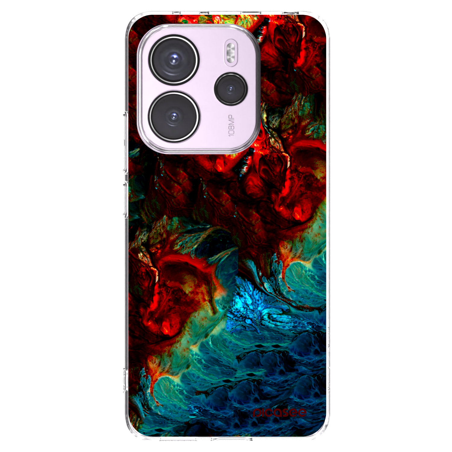 Picasee silikónový prehľadný obal pre Xiaomi Redmi Note 14 4G - Universe