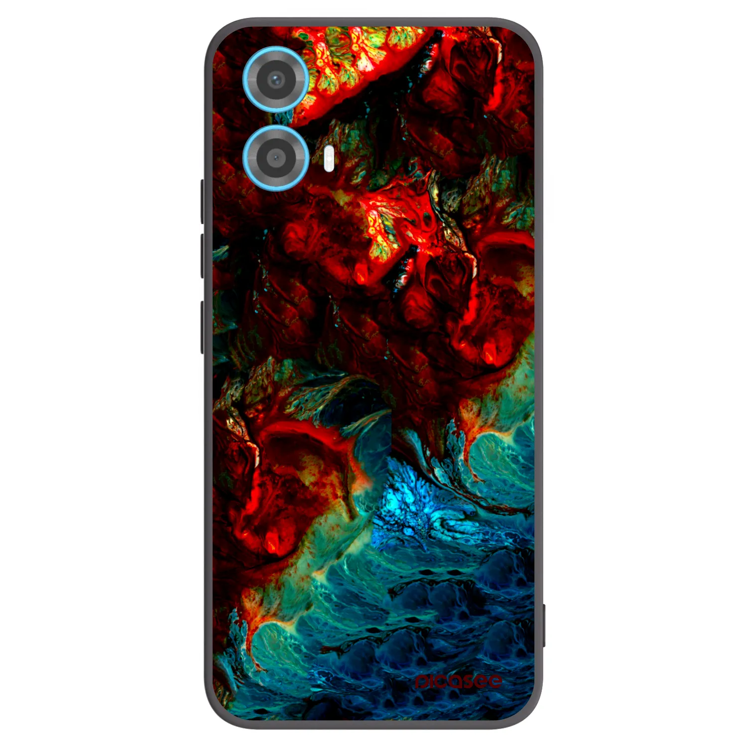 Picasee silikónový čierny obal pre Motorola Moto G34 5G - Universe