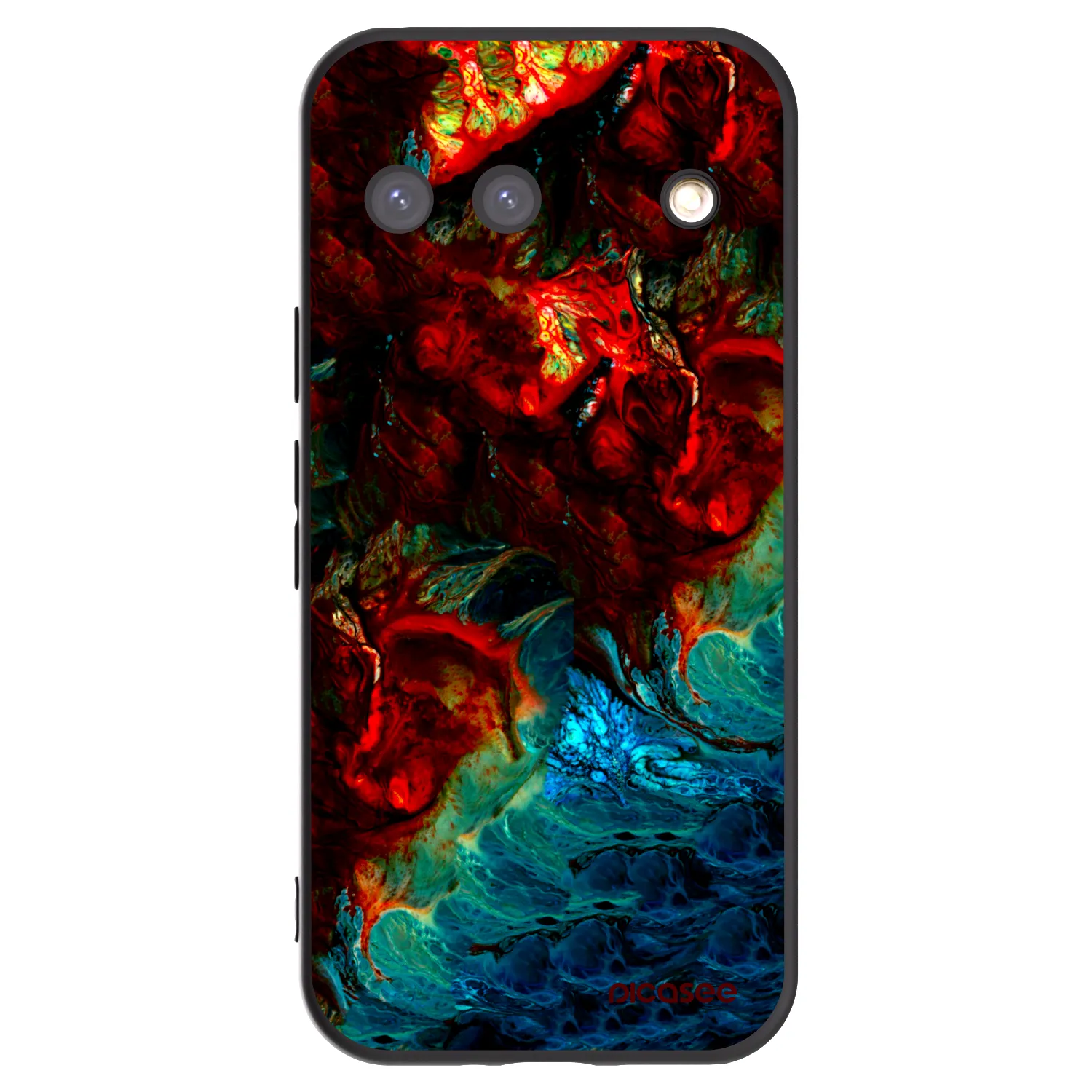 Picasee silikónový čierny obal pre Google Pixel 9 - Universe