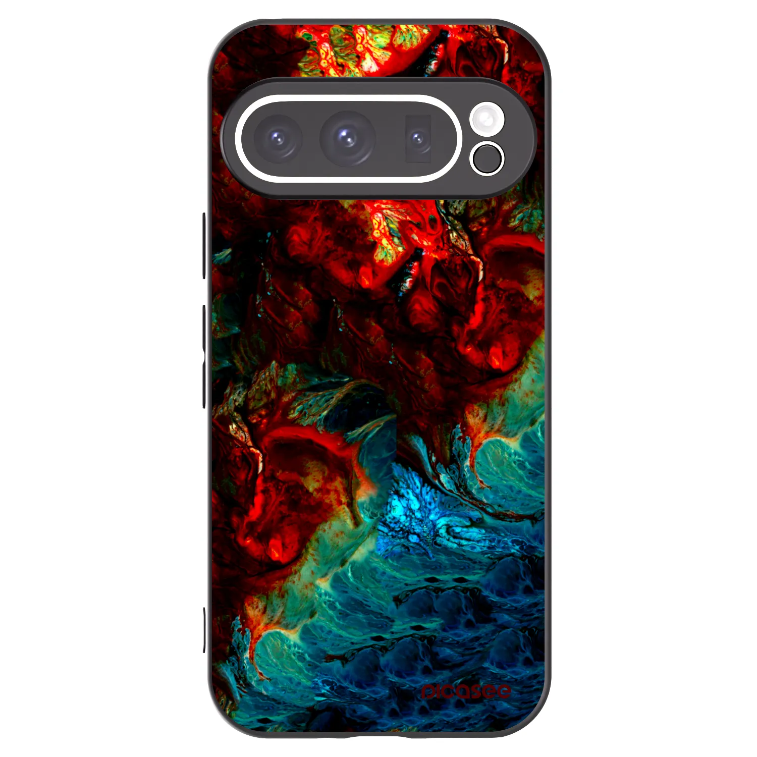 Picasee silikónový čierny obal pre Google Pixel 9 Pro - Universe