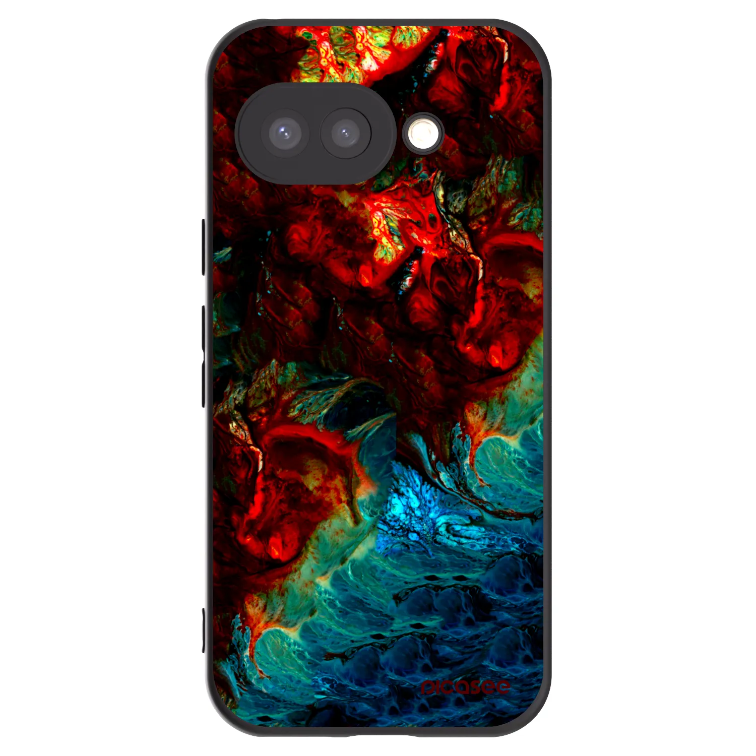 Picasee silikónový čierny obal pre Google Pixel 9a - Universe