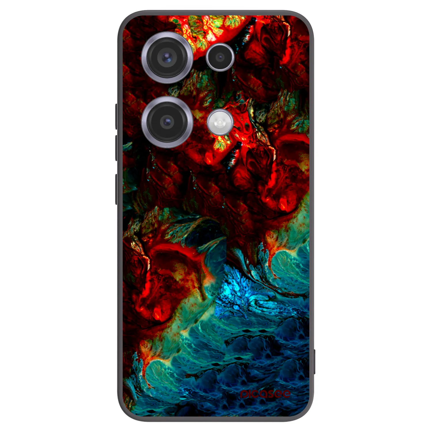 Picasee silikónový čierny obal pre Xiaomi Redmi Note 14S - Universe