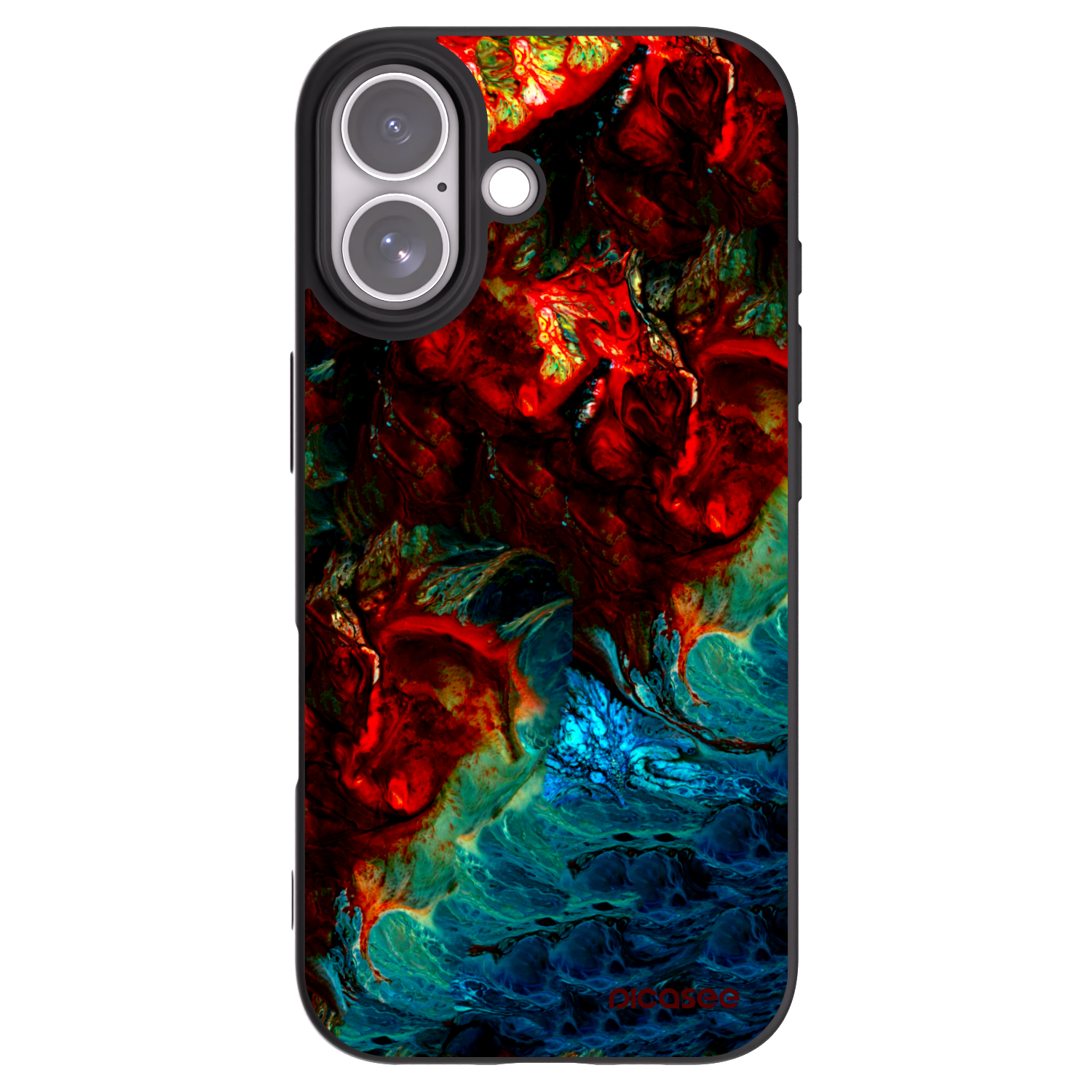 Picasee silikónový čierny obal pre Apple iPhone 17 - Universe