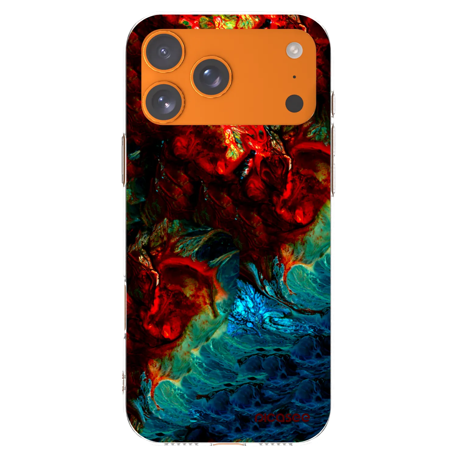 Picasee silikónový prehľadný obal pre Apple iPhone 17 Pro Max - Universe