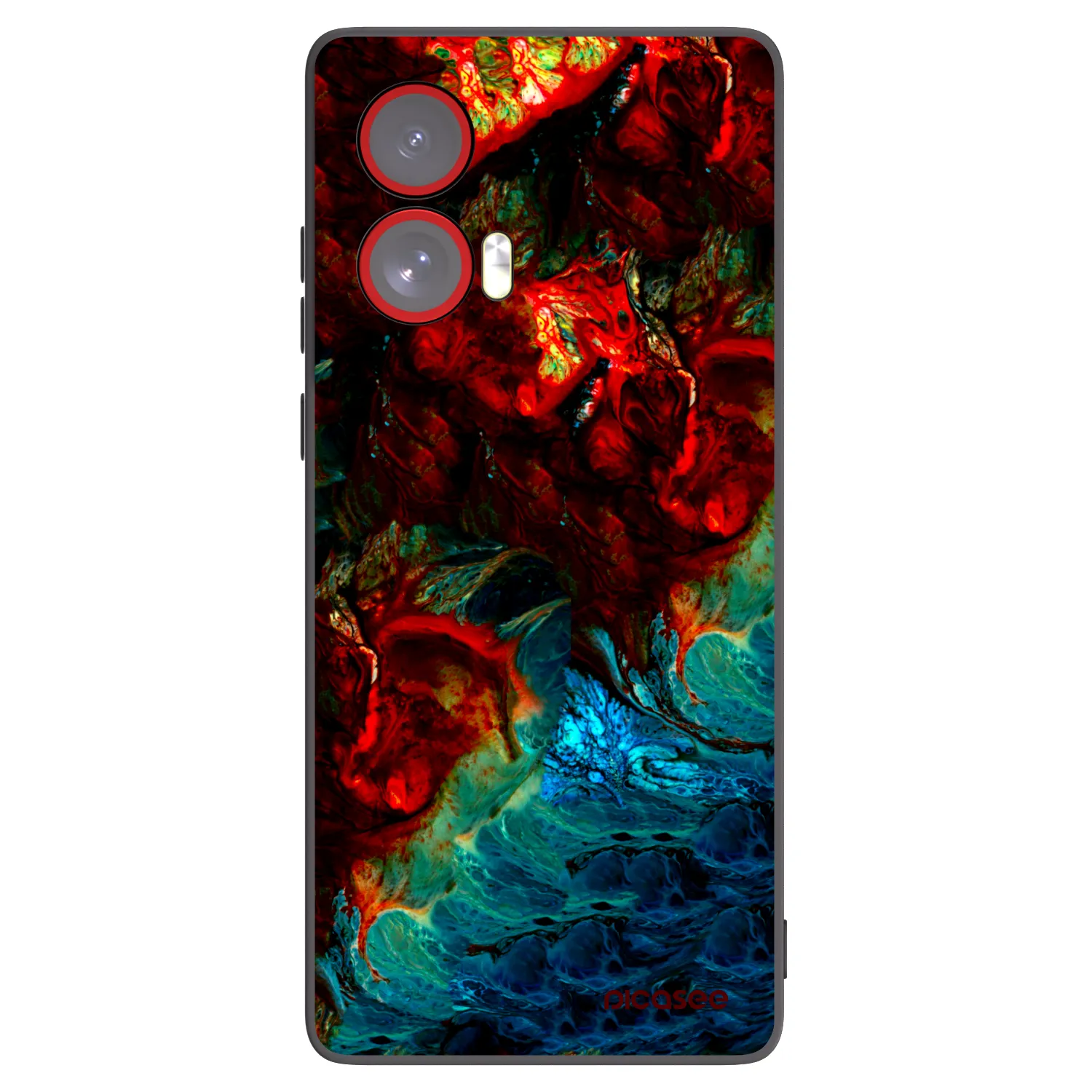 Silikónový čierny obal pre Motorola Edge 50 Fusion - Universe