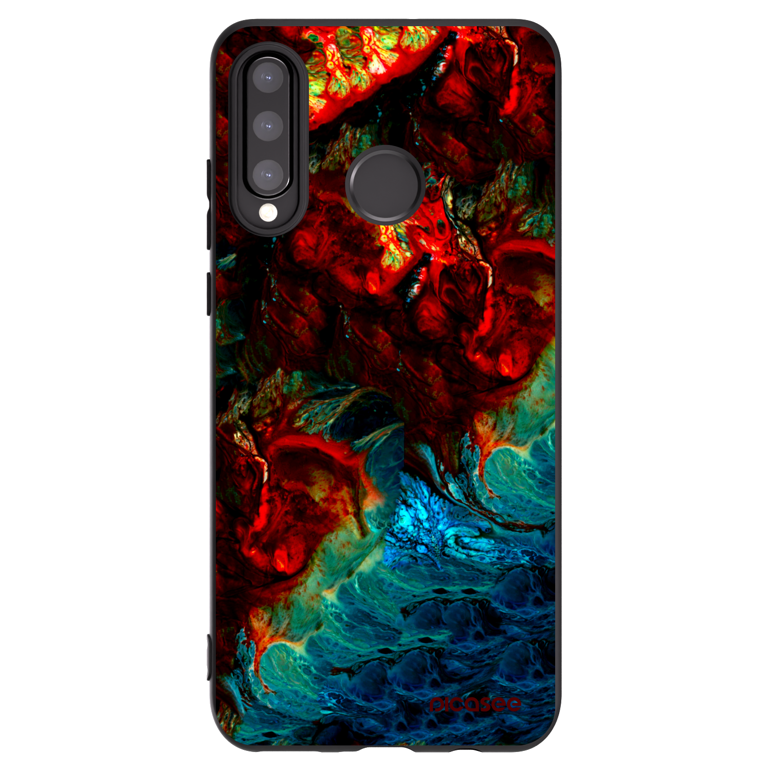Picasee silikónový čierny obal pre Huawei P30 Lite - Universe