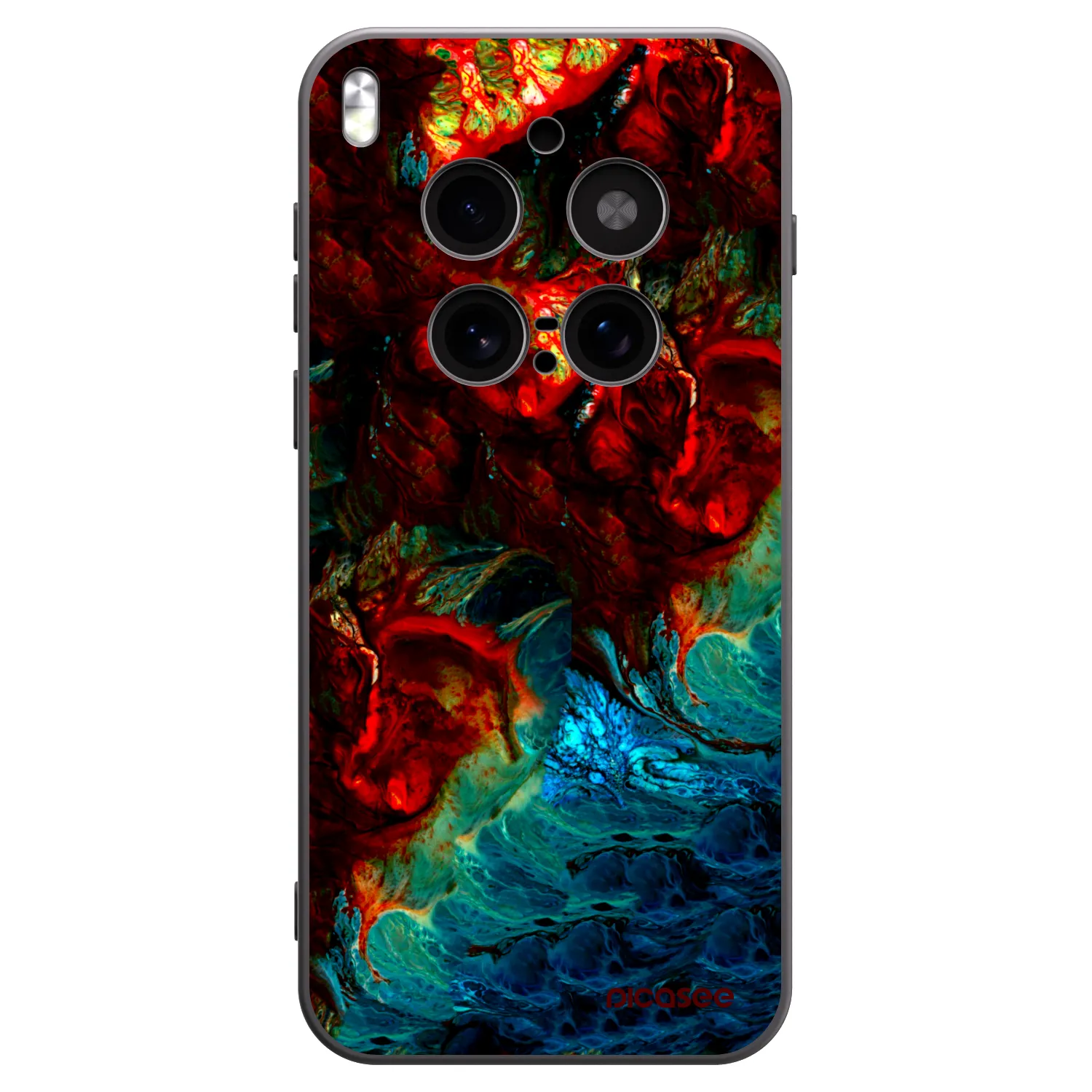 Picasee silikónový čierny obal pre Vivo X300 Pro - Universe