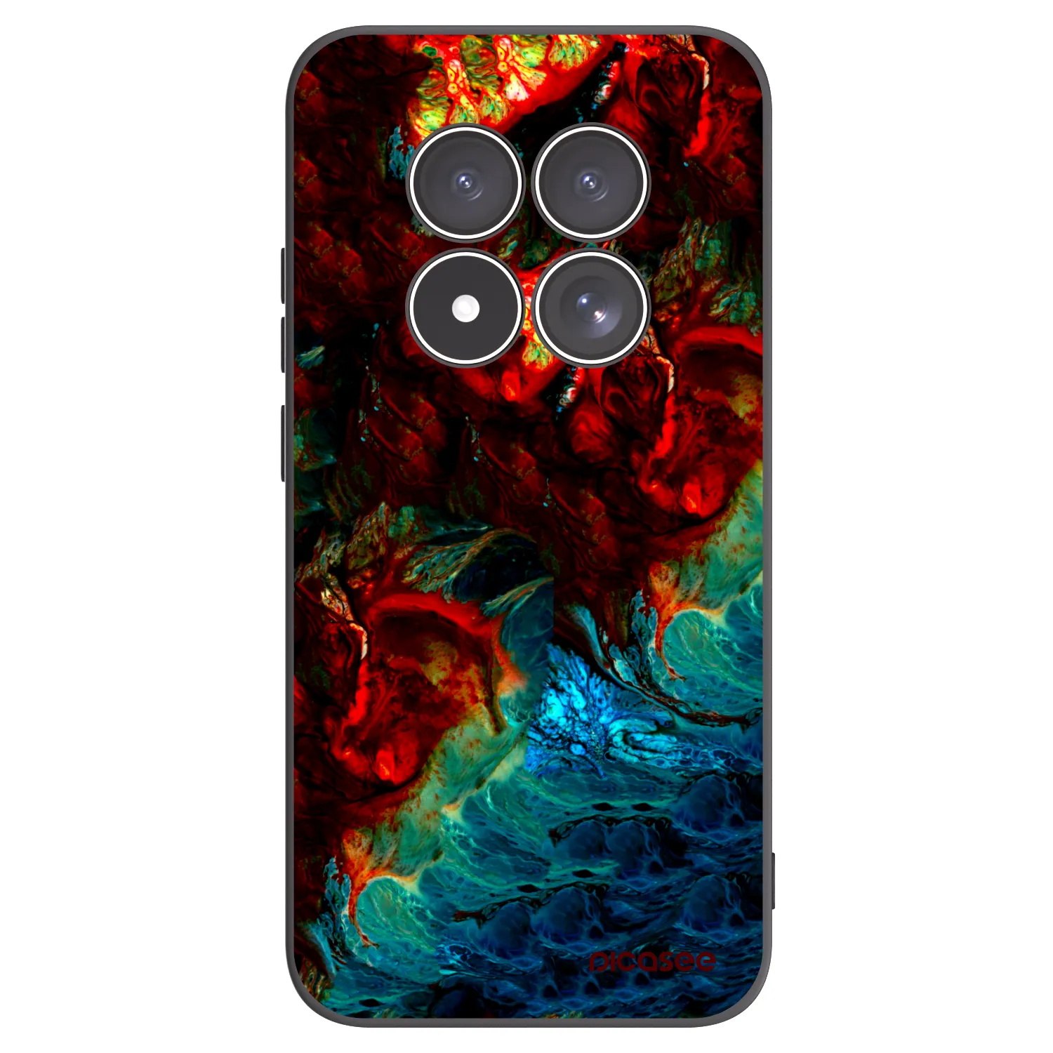 Picasee silikónový čierny obal pre Xiaomi Redmi Note 15 Pro 5G - Universe
