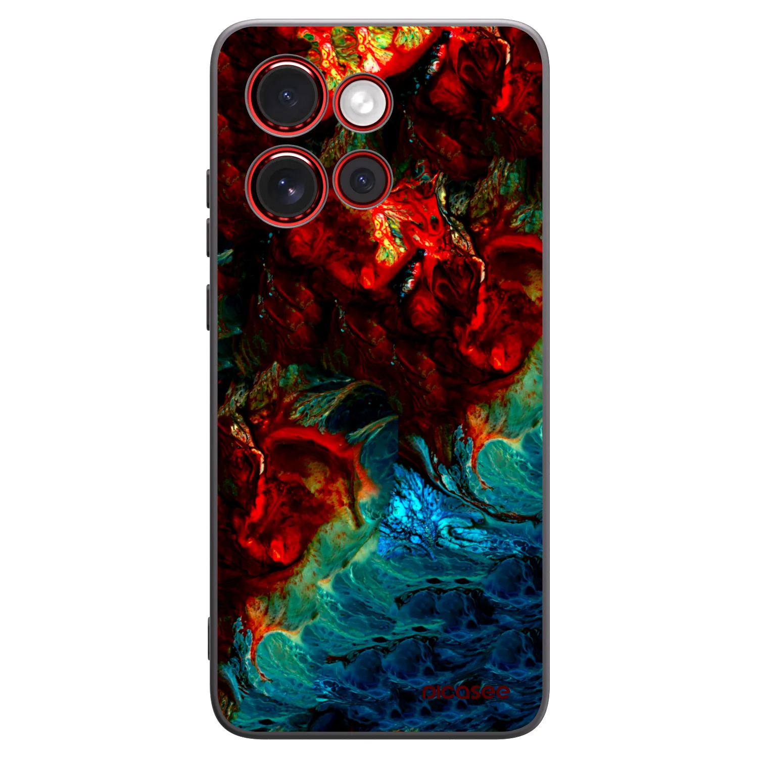 Picasee silikónový čierny obal pre Motorola Edge 60 Neo 5G - Universe