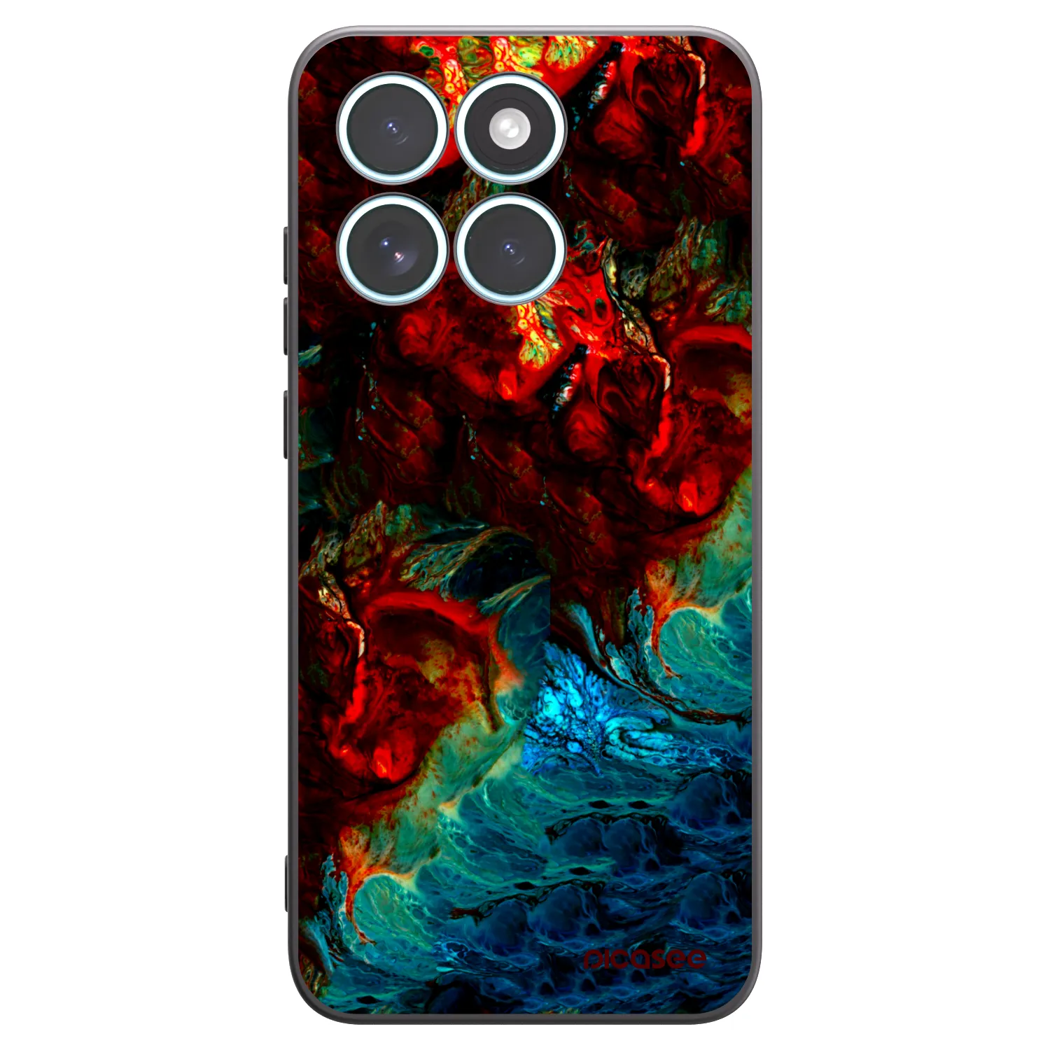 Picasee silikónový čierny obal pre Motorola Edge 70 Fusion - Universe