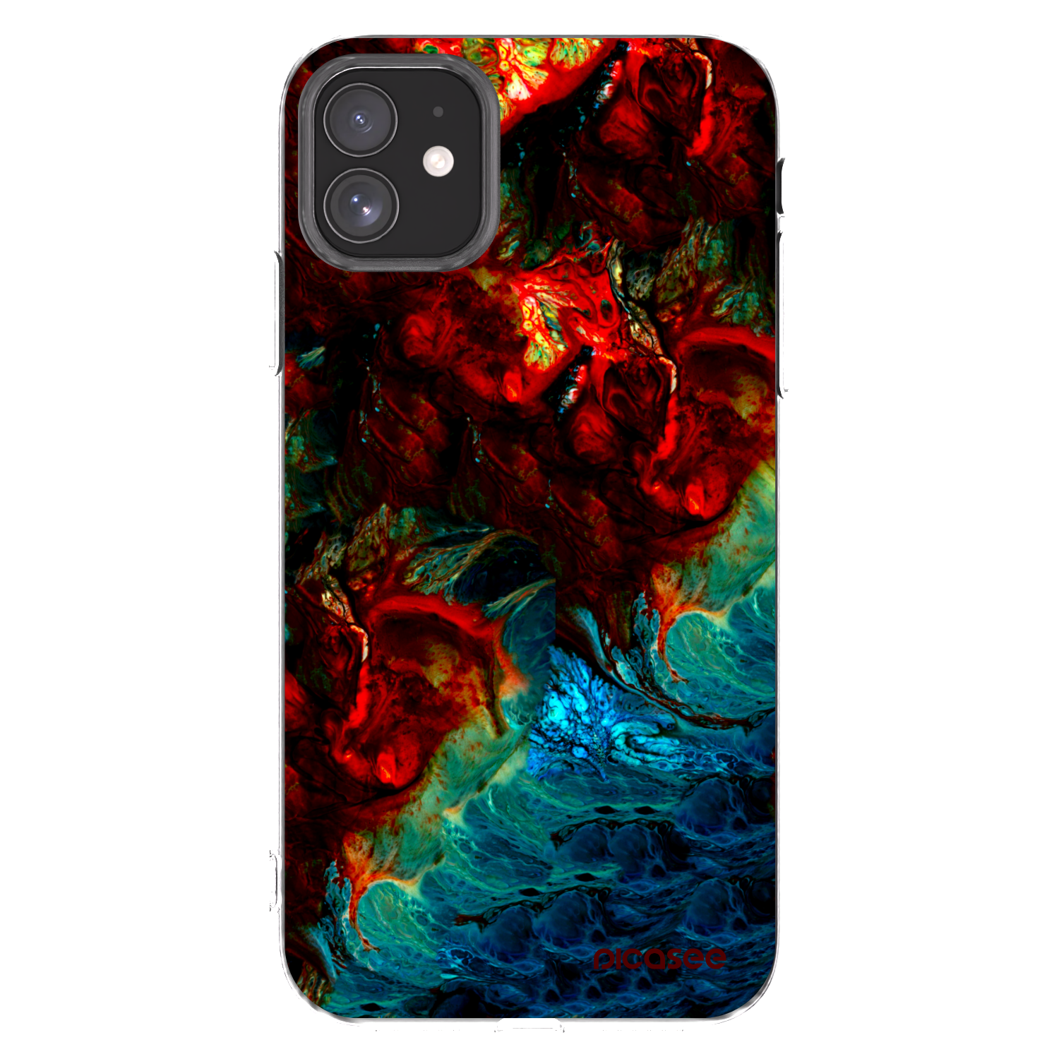 Picasee silikónový prehľadný obal pre Apple iPhone 11 - Universe