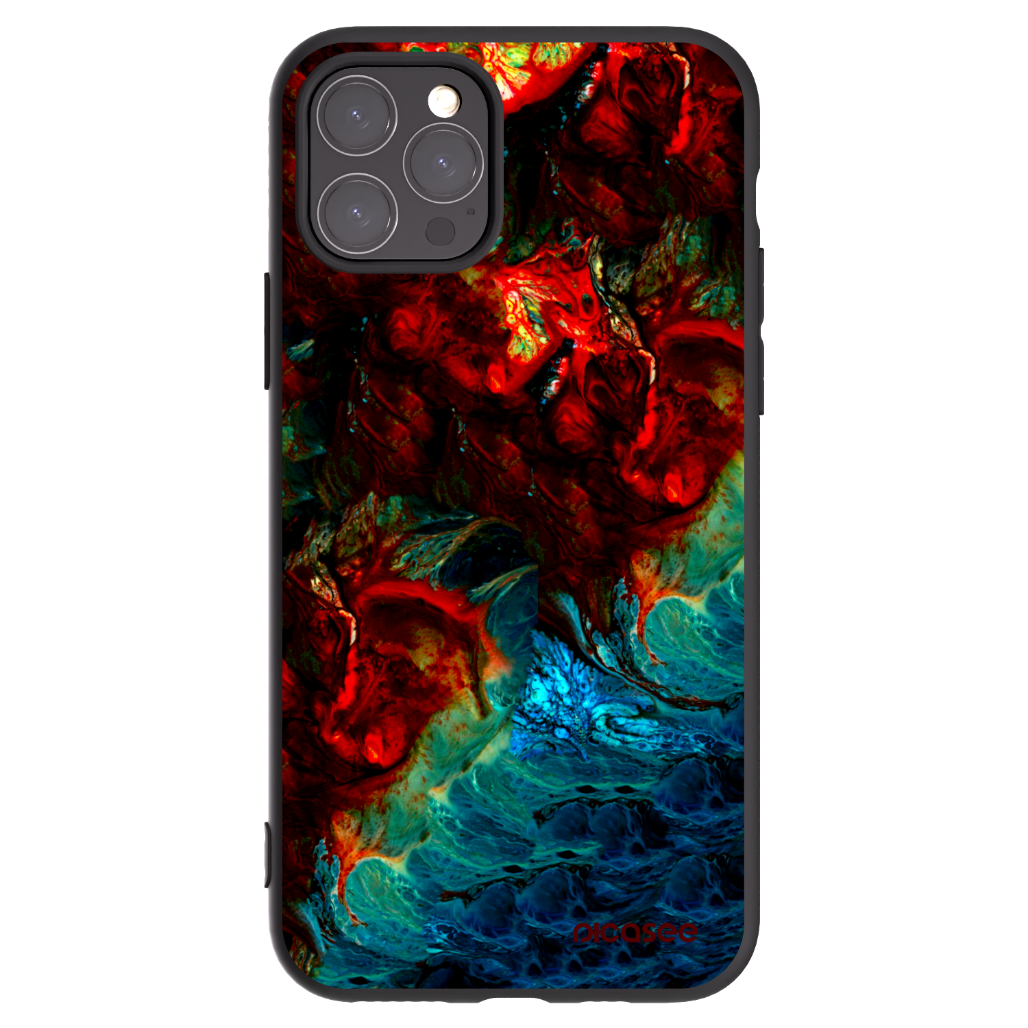 Picasee silikónový čierny obal pre Apple iPhone 11 Pro - Universe