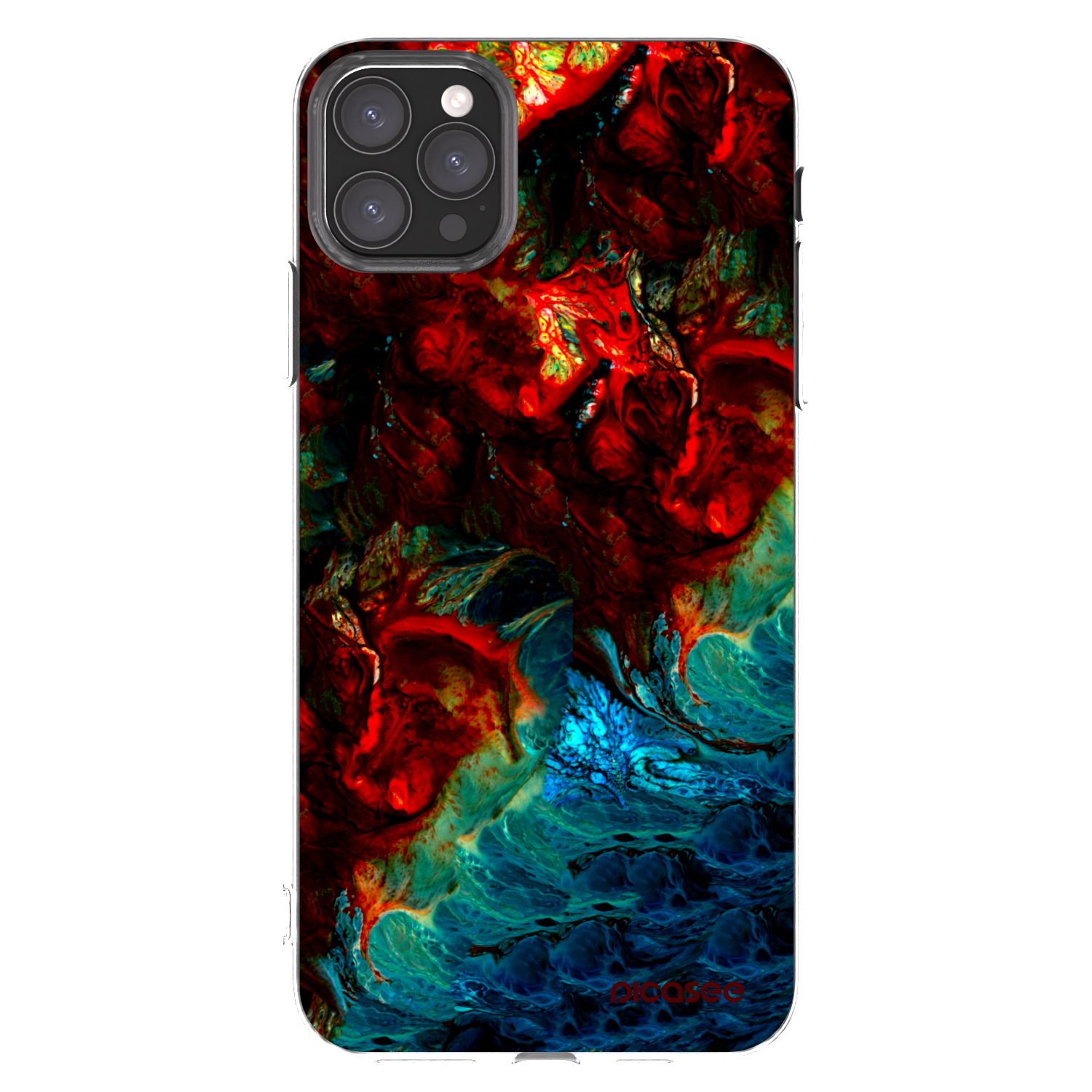 Picasee silikónový prehľadný obal pre Apple iPhone 11 Pro Max - Universe