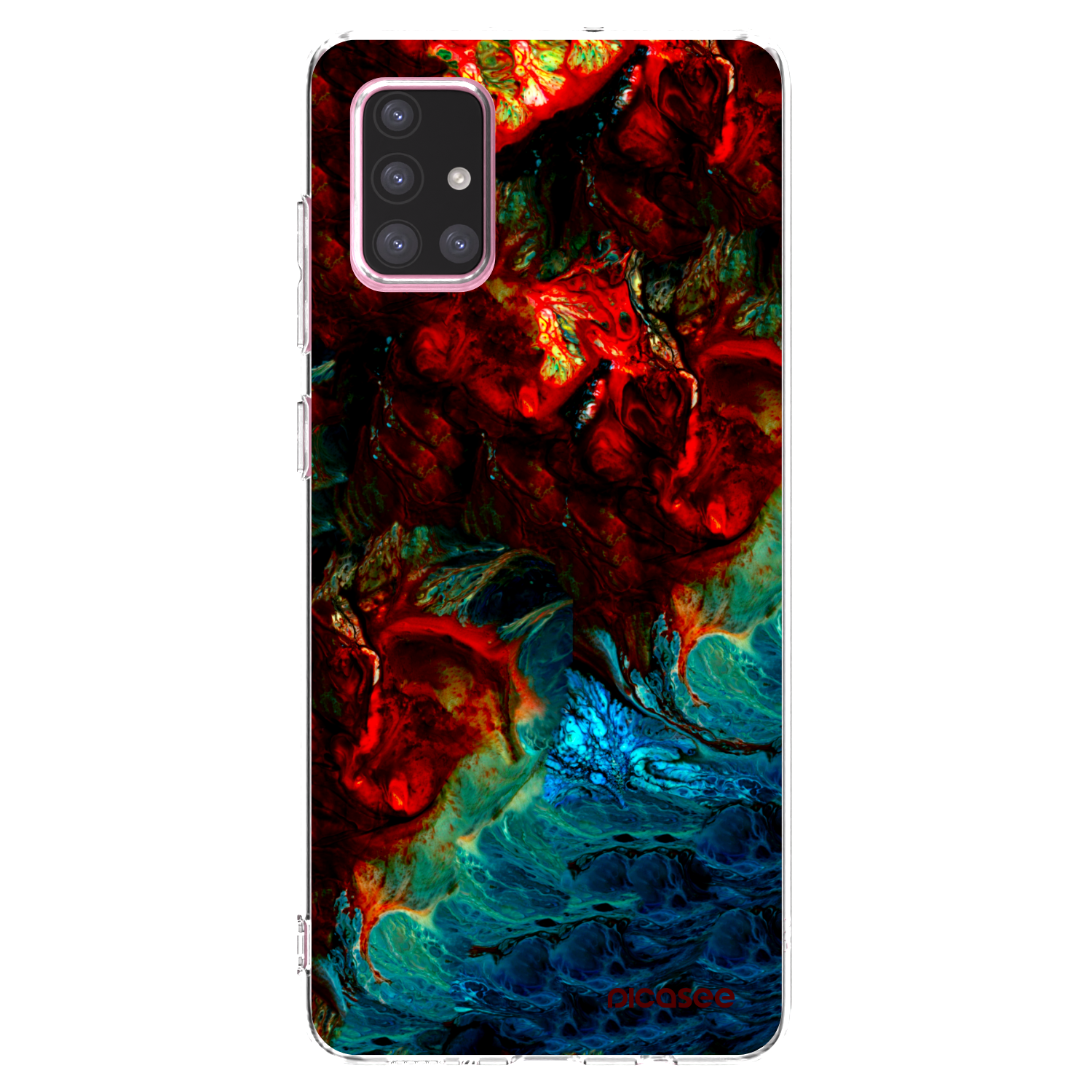 Picasee silikónový prehľadný obal pre Samsung Galaxy A71 A715F - Universe