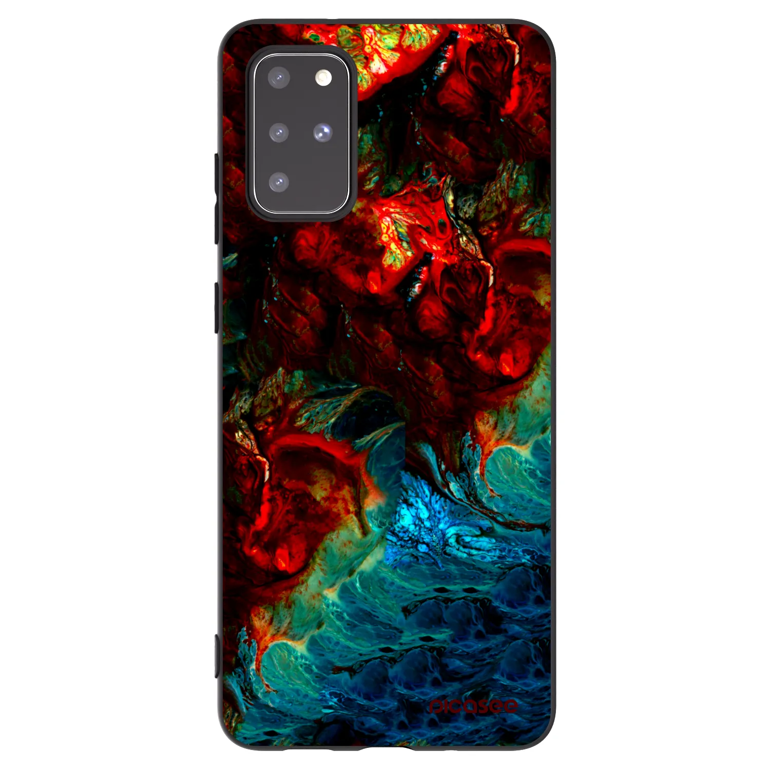 Picasee silikónový čierny obal pre Samsung Galaxy S20+ G985F - Universe