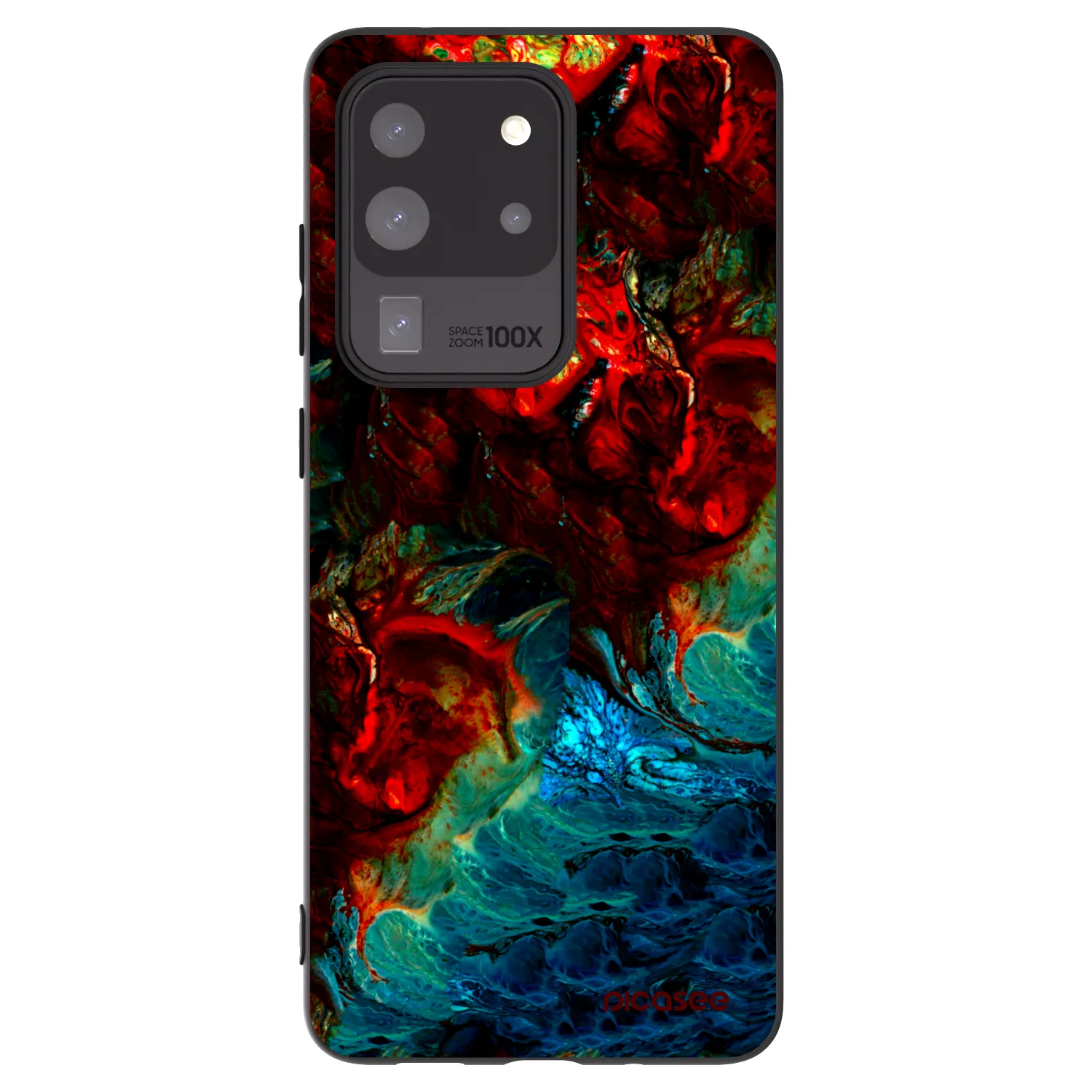 Picasee silikónový čierny obal pre Samsung Galaxy S20 Ultra 5G G988F - Universe