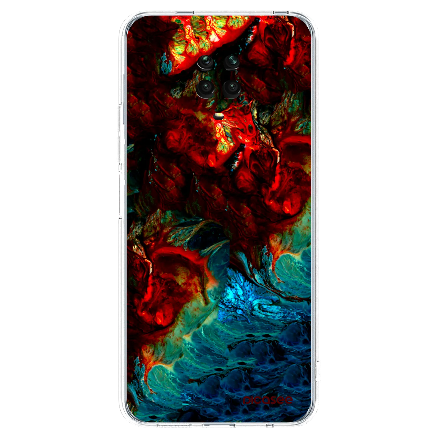 Picasee silikónový prehľadný obal pre Xiaomi Redmi Note 9 Pro - Universe