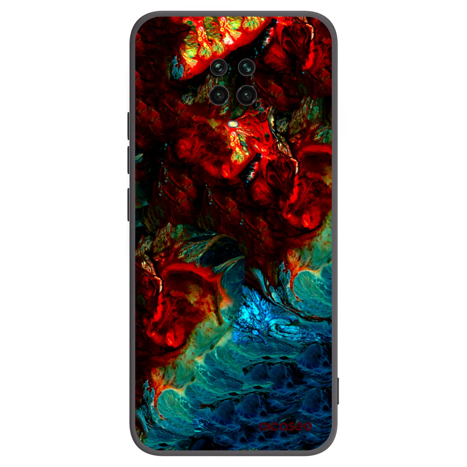 Picasee silikónový čierny obal pre Xiaomi Redmi Note 9 Pro - Universe