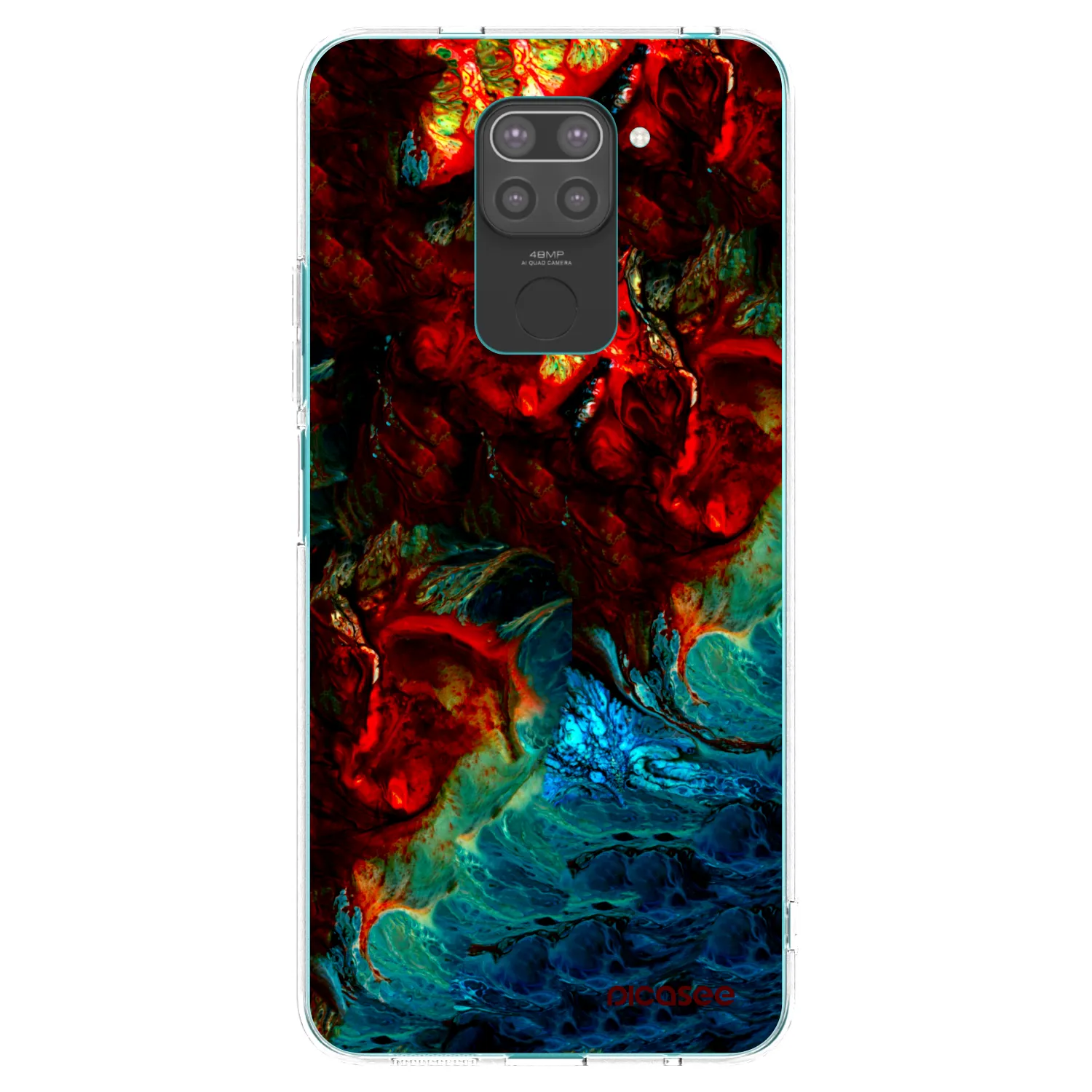 Picasee silikónový čierny obal pre Xiaomi Redmi Note 9 - Universe