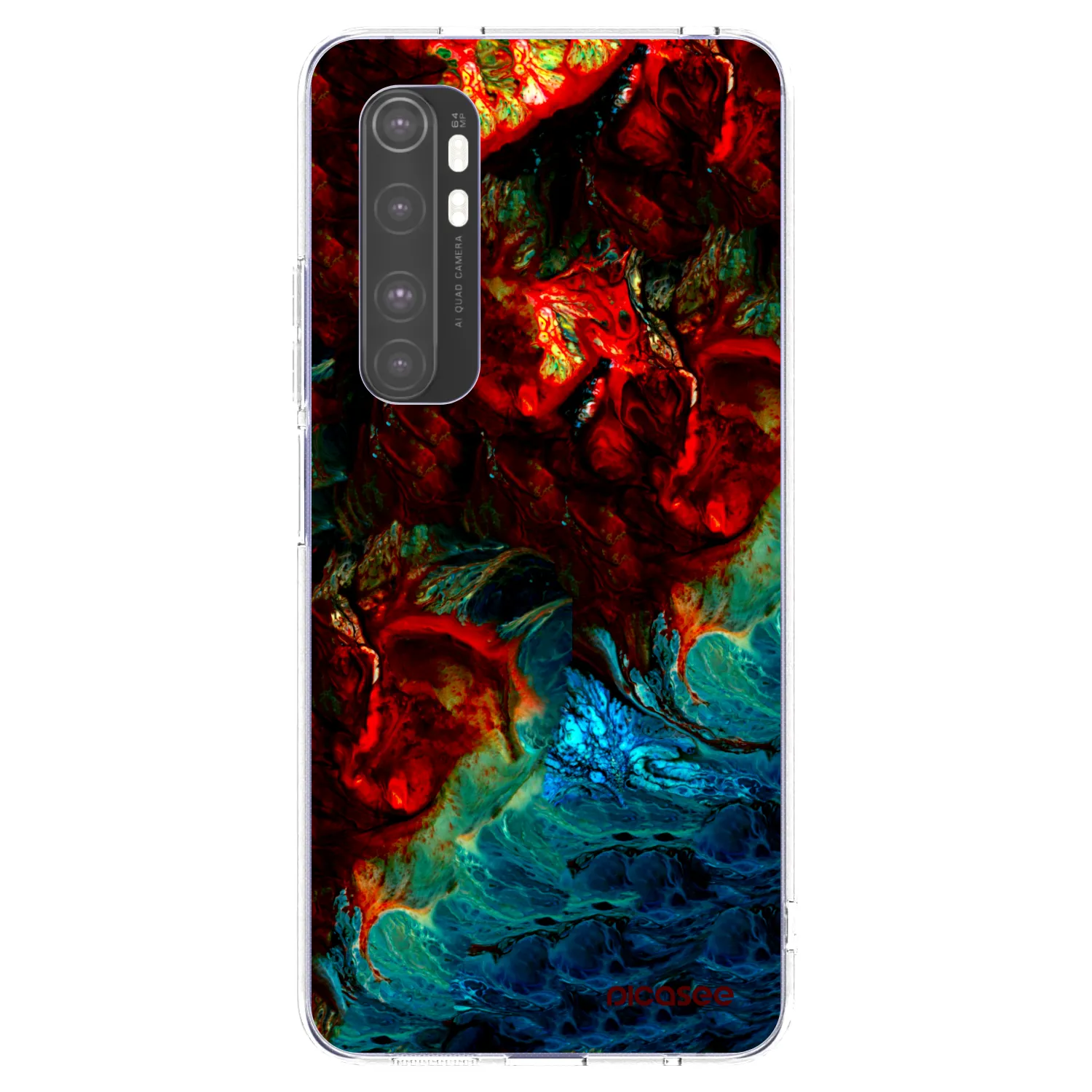 Picasee silikónový prehľadný obal pre Xiaomi Mi Note 10 Lite - Universe