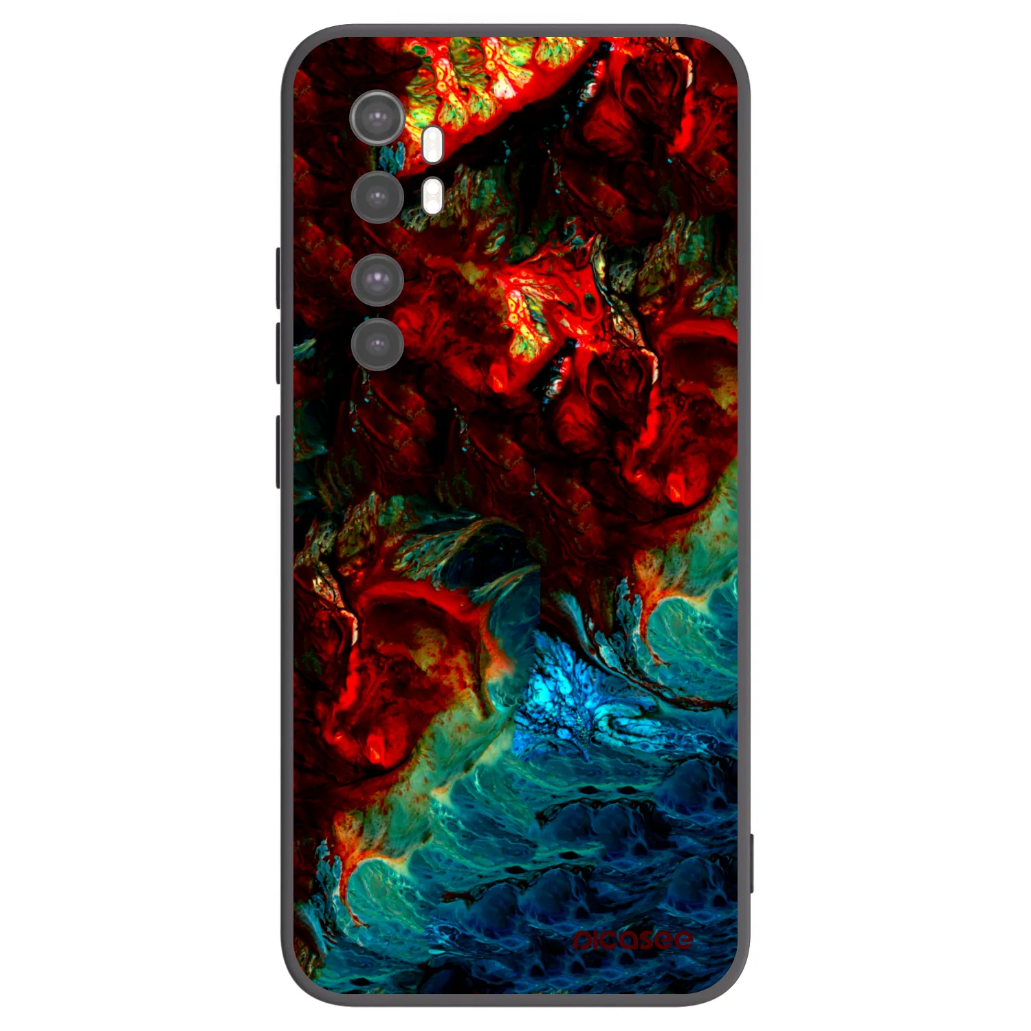 Picasee silikónový čierny obal pre Xiaomi Mi Note 10 Lite - Universe