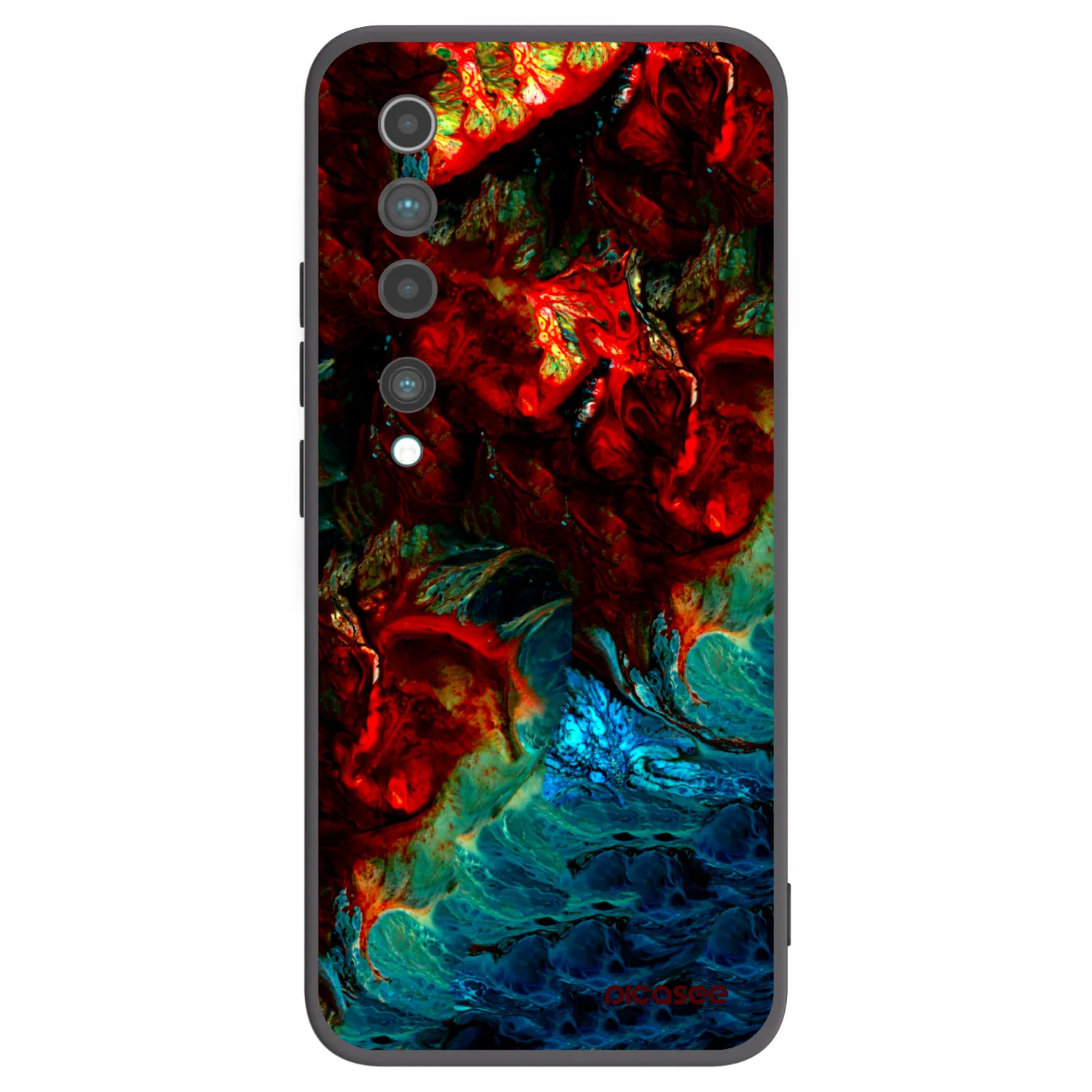 Picasee silikónový čierny obal pre Xiaomi Mi 10 - Universe