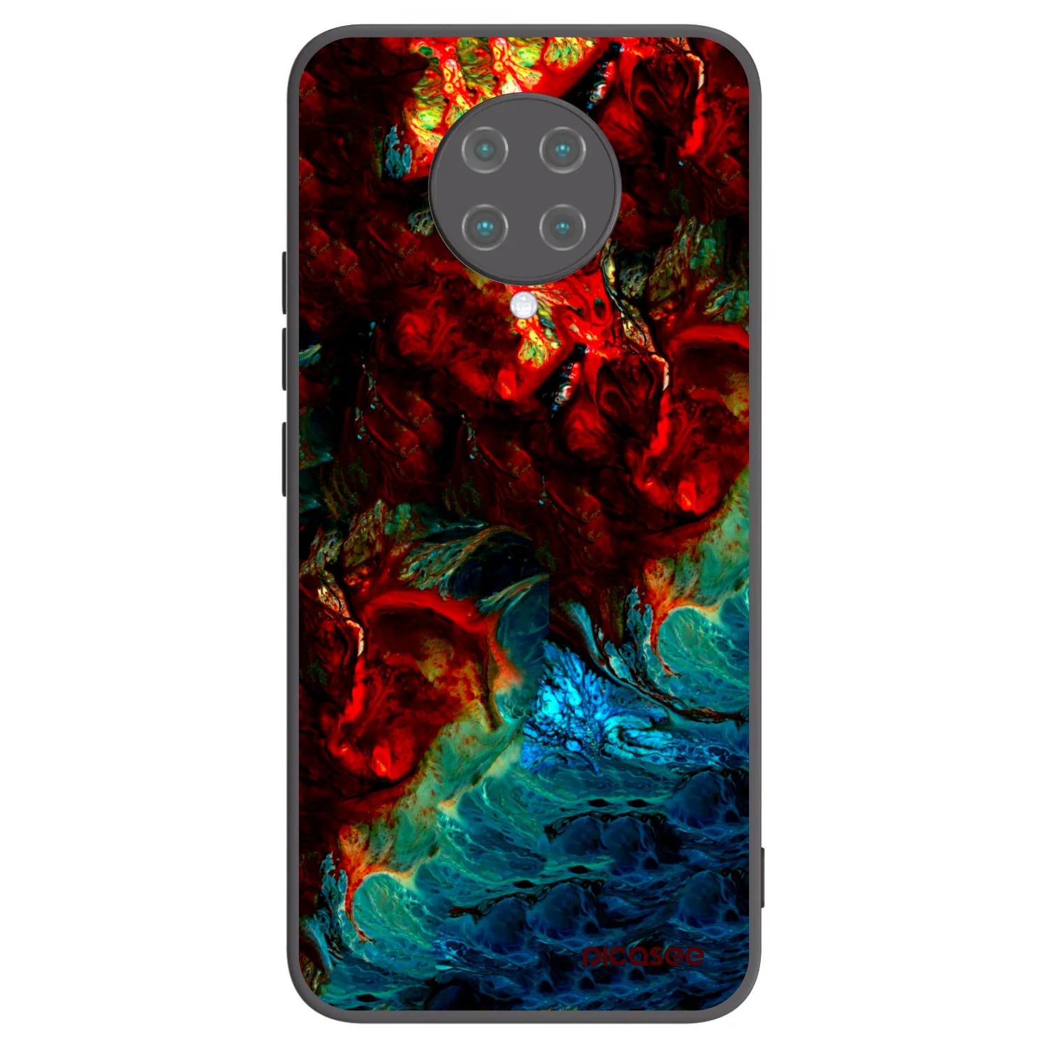 Picasee silikónový čierny obal pre Xiaomi Poco F2 Pro - Universe