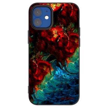 Picasee silikónový čierny obal pre Apple iPhone 12 mini - Universe