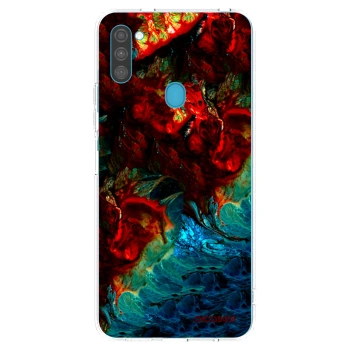 Picasee silikónový prehľadný obal pre Samsung Galaxy M11 - Universe