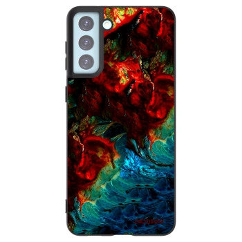 Picasee silikónový čierny obal pre Samsung Galaxy S21+ 5G G996F - Universe