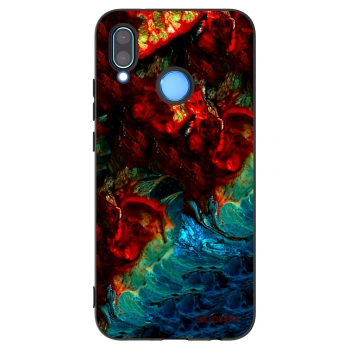 Picasee silikónový čierny obal pre Huawei P20 Lite - Universe