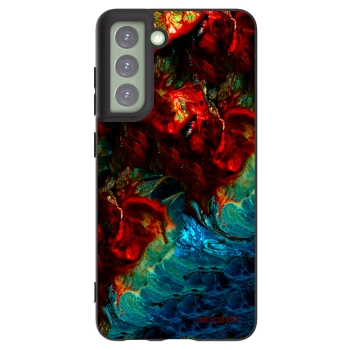 Picasee silikónový čierny obal pre Samsung Galaxy S21 FE 5G - Universe