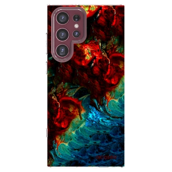 Picasee silikónový prehľadný obal pre Samsung Galaxy S22 Ultra 5G - Universe