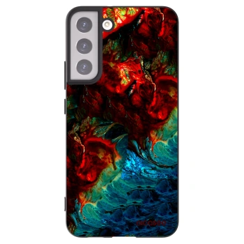 Picasee silikónový čierny obal pre Samsung Galaxy S22+ 5G - Universe