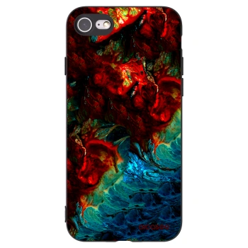 Picasee silikónový čierny obal pre Apple iPhone SE 2022 - Universe