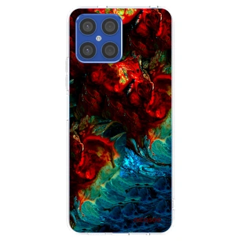 Picasee silikónový prehľadný obal pre Honor X8 4G - Universe