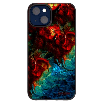 Picasee silikónový čierny obal pre Apple iPhone 14 - Universe