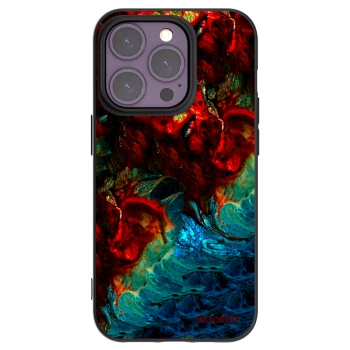 Picasee silikónový čierny obal pre Apple iPhone 14 Pro - Universe