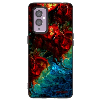Picasee silikónový čierny obal pre OnePlus 9 - Universe