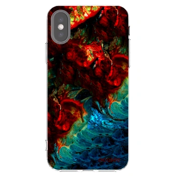 Picasee silikónový prehľadný obal pre Apple iPhone X/XS - Universe