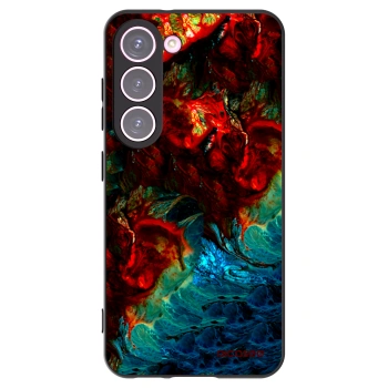 Picasee silikónový čierny obal pre Samsung Galaxy S23 5G - Universe
