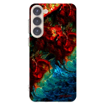 Picasee silikónový prehľadný obal pre Samsung Galaxy S23+ 5G - Universe