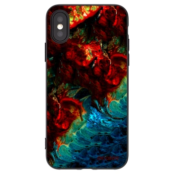 Picasee silikónový čierny obal pre Apple iPhone X/XS - Universe
