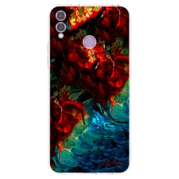 Picasee silikónový prehľadný obal pre Honor 8X - Universe