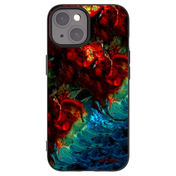 Picasee silikónový čierny obal pre Apple iPhone 15 - Universe