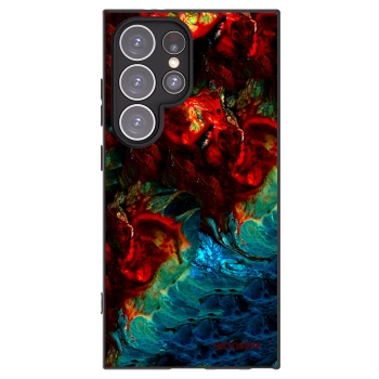 Picasee silikónový čierny obal pre Samsung Galaxy S24 Ultra S928B 5G - Universe