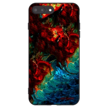 Picasee silikónový čierny obal pre Apple iPhone 8 Plus - Universe