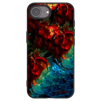 Picasee silikónový čierny obal pre Apple iPhone 16e - Universe