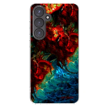Picasee silikónový prehľadný obal pre Samsung Galaxy S24 FE S721B - Universe