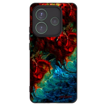 Picasee silikónový čierny obal pre Xiaomi Redmi Note 14 5G - Universe